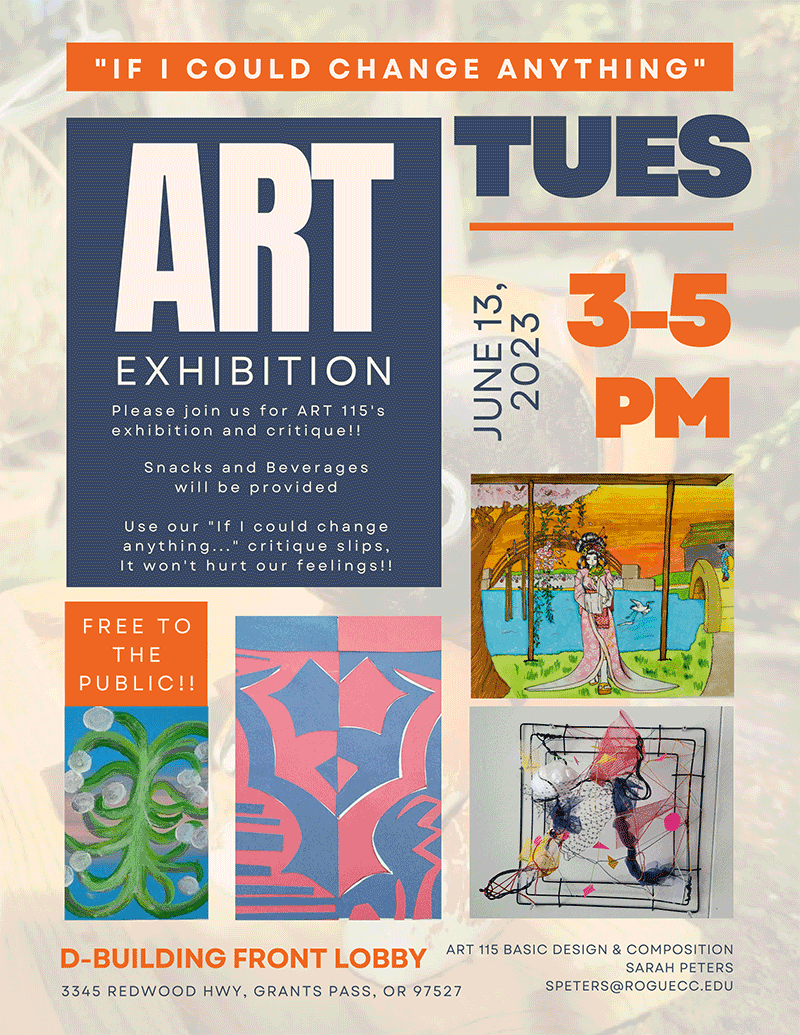 student art exhibition flyer