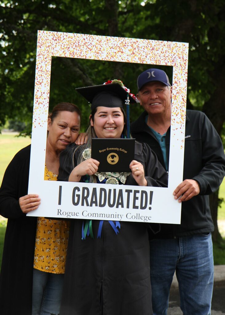 Diverse family at 2022 Commencement