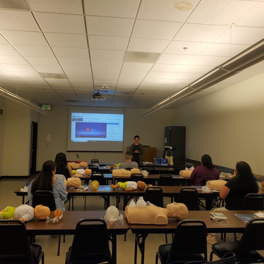 RCC American Heart Association Basic Life Support class wholly in Spanish 