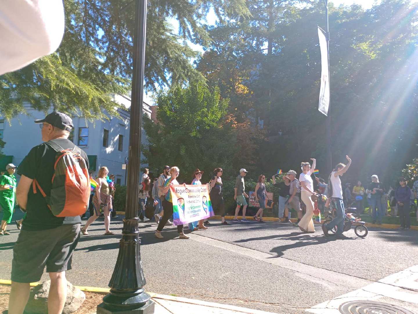 RCC Rainbow Club Walks in the Southern Oregon Pride Parade https