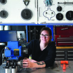 Student at Table Rock Campus in the manufacturing program